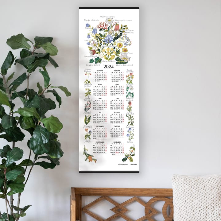 Calendario flores paisajísticas 2024 - 35x90 cm - Almedahls
