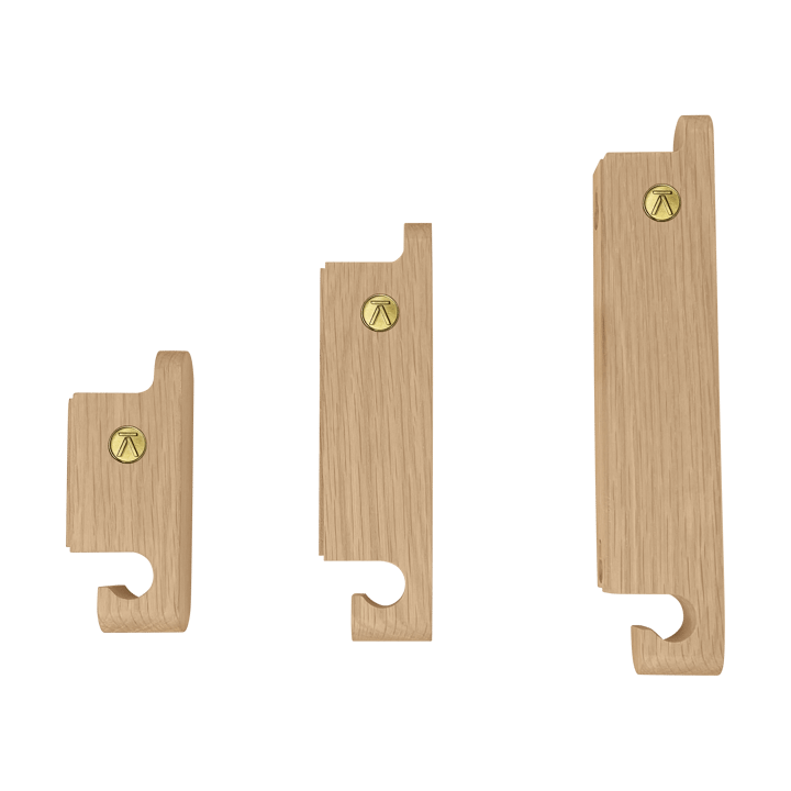 Set de 3 ganchos Multi Hooks - Oak - Andersen Furniture