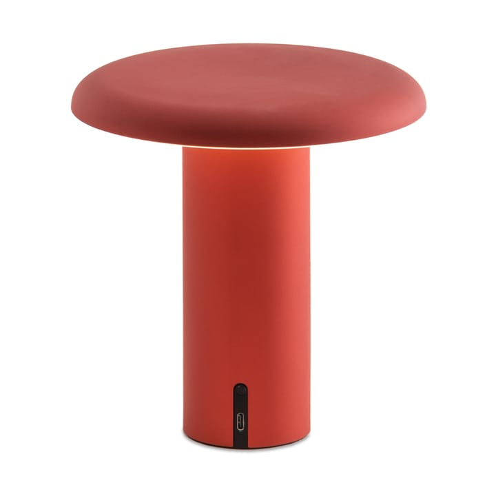 Lámpara de mesa portátil Takku de 19 cm - Rojo anodizado - Artemide