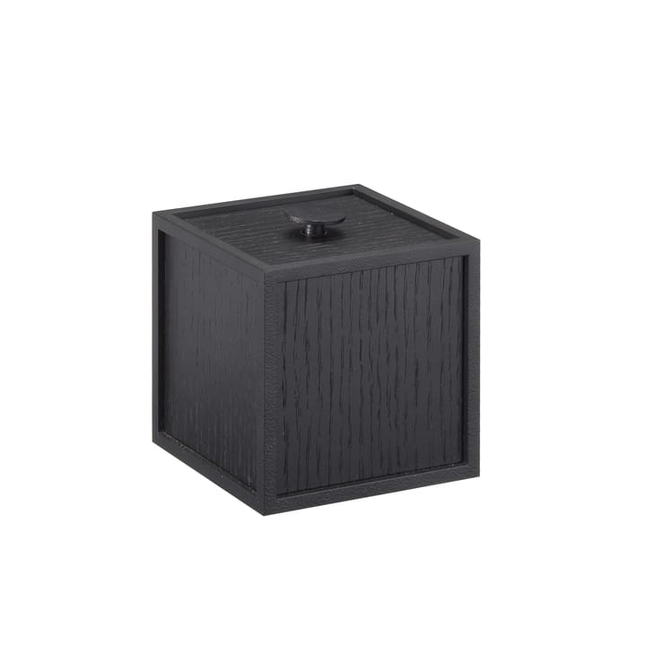 Caja con tapa Frame 10 - fresno teñido de negro - Audo Copenhagen