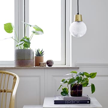 Lámpara de techo Bloomingville vidrio en relieve - Ø 14 cm - Bloomingville
