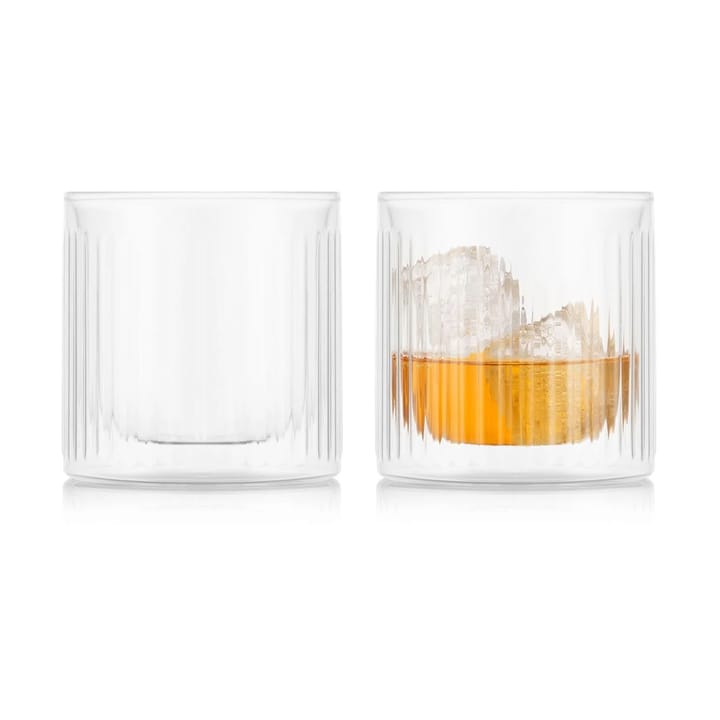 2 Vasos de whisky térmicos doble pared Douro Bar 30 cl - Transparente - Bodum