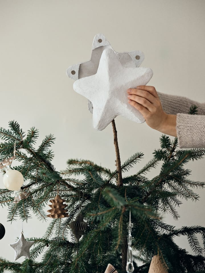 Estrella para árbol de Navidad Pulp 22 cm - White - Broste Copenhagen