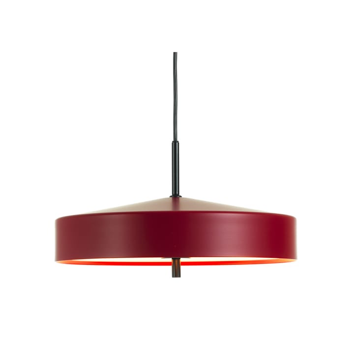 Lámpara colgante Cymbal - Rojo mate, cable negro, ø32 cm - Bsweden