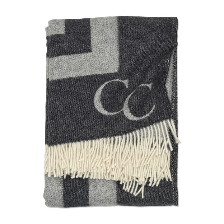Manta de lana Monogram 130x200 cm - negro - Classic Collection