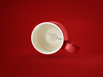 Mug Astrid Lindgren, If you are very strong - rojo-sueco - Design House Stockholm