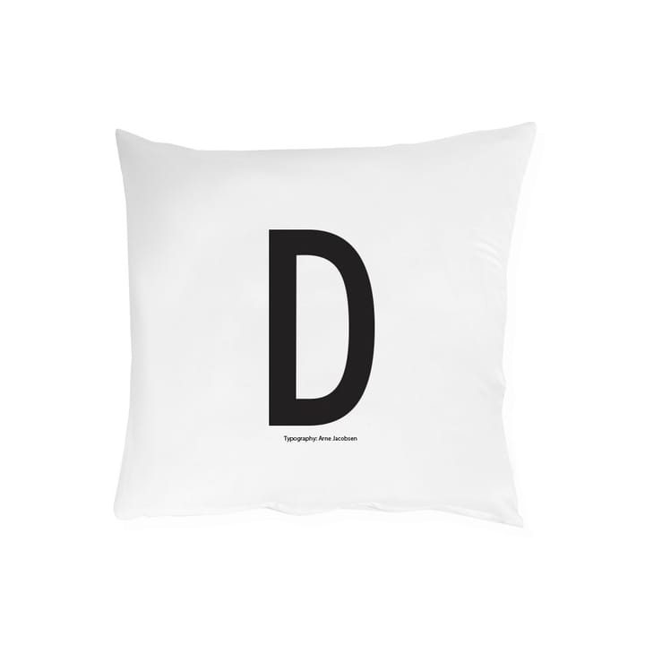 Funda de almohada Design Letters 63x60 cm - D - Design Letters