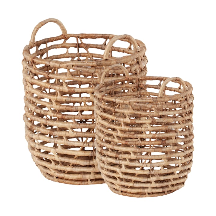 Set de 2 cestas de almacenamiento Lily U-shape open twist - Natural - Dixie
