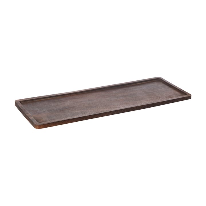 Bandeja de madera Ernst 15x45 cm - marrón oscuro - ERNST