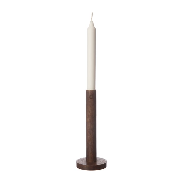 Candelabro de madera Ernst 20 cm - marrón oscuro - ERNST