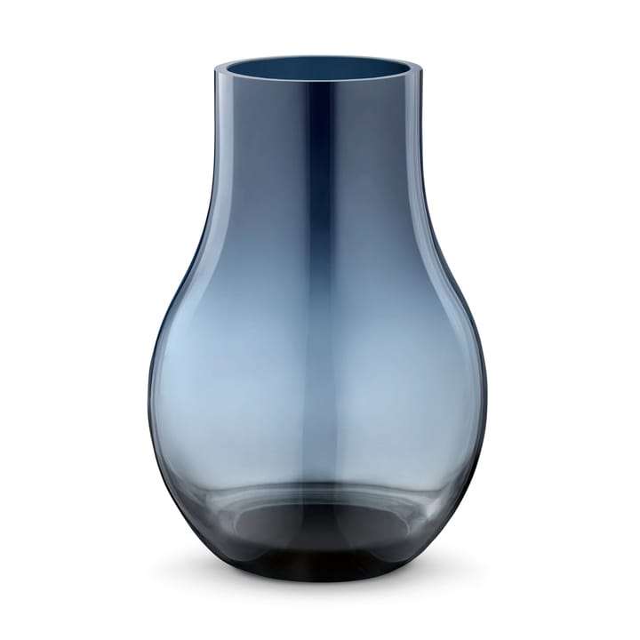 Jarrón de vidrio azul Cafu - pequeño, 21,6 cm - Georg Jensen