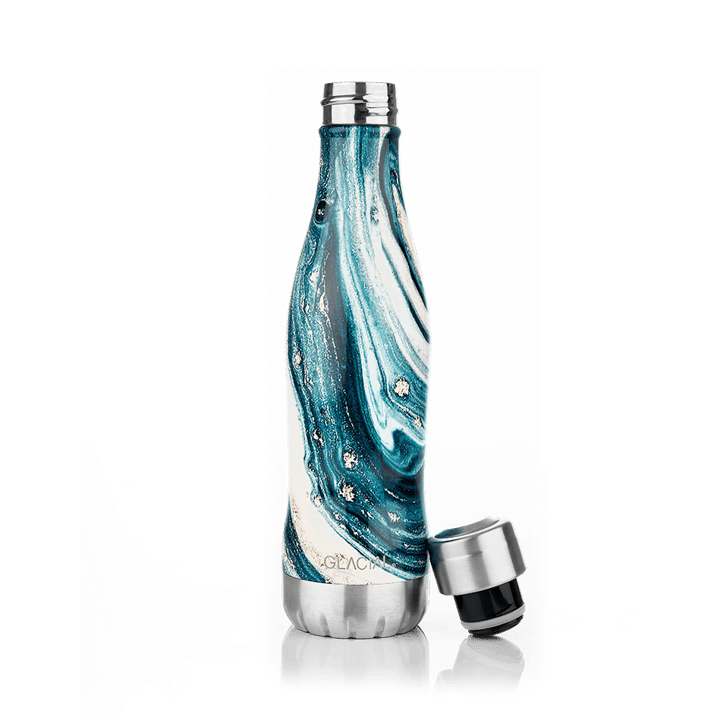 Botella de agua Glacial 400 ml - Indigo marble - Glacial