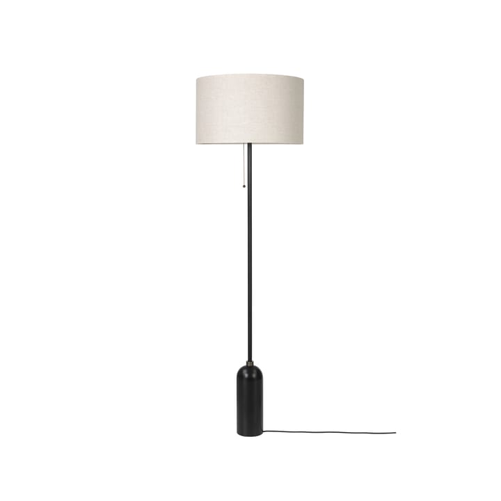 Lámpara de pie Gravity - Acero negro/tela - GUBI