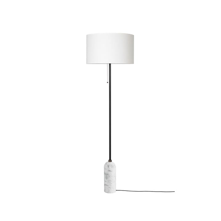 Lámpara de pie Gravity - Mármol blanco/blanco - GUBI
