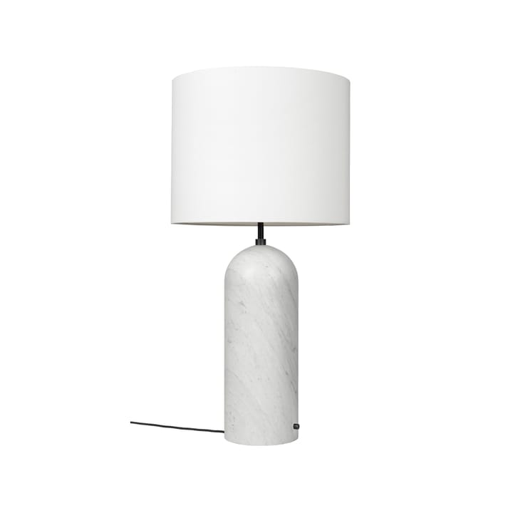 Lámpara de pie Gravity XL - Mármol blanco/blanco, low - GUBI