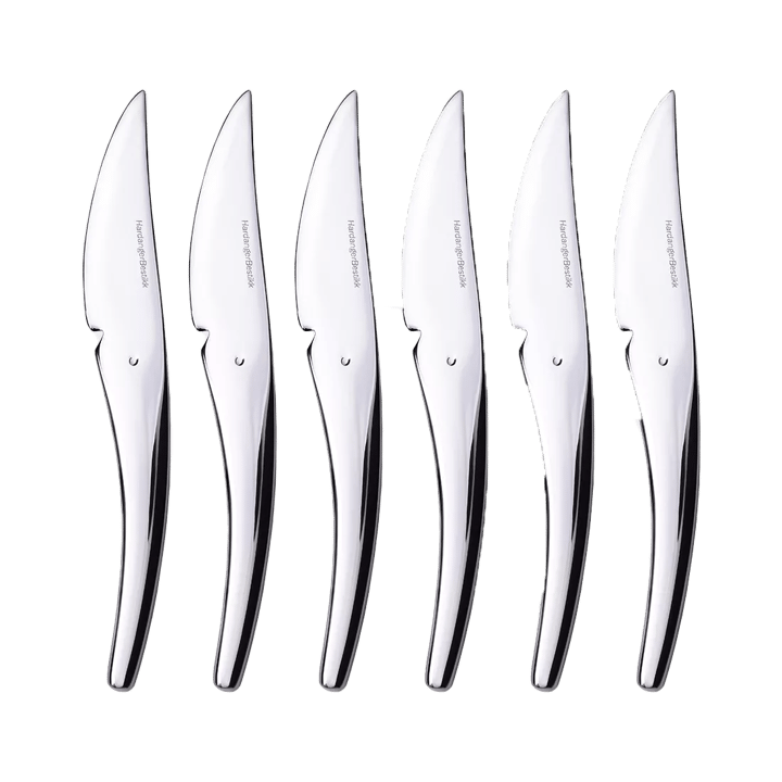6 Cuchillos para fruta Hardanger - Acero inoxidable - Hardanger Bestikk
