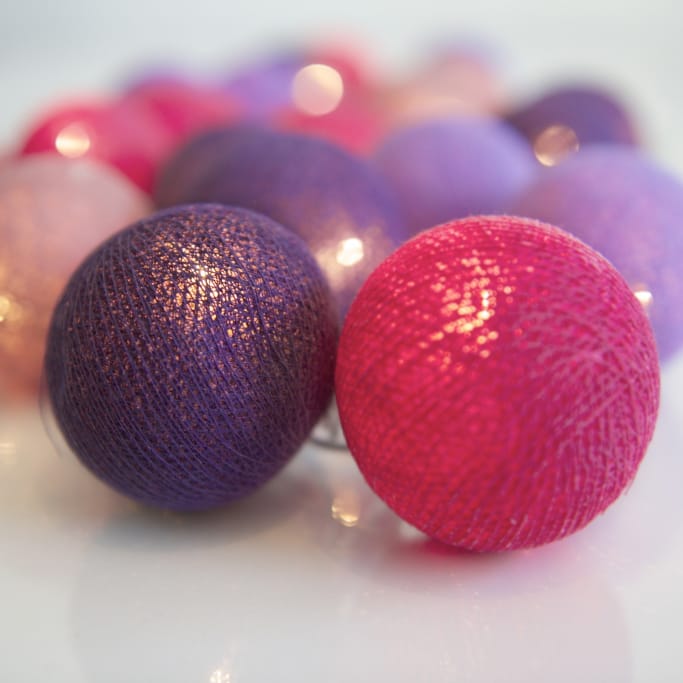 Guirnalda de luces Vivid Violet - 35 bolas - Irislights