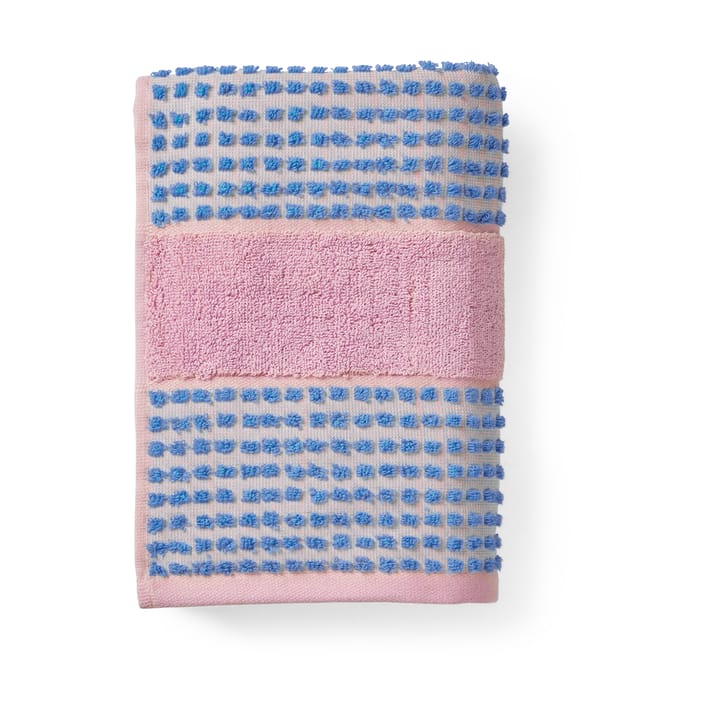 Toalla Check 70x140 cm - Soft pink-azul - Juna