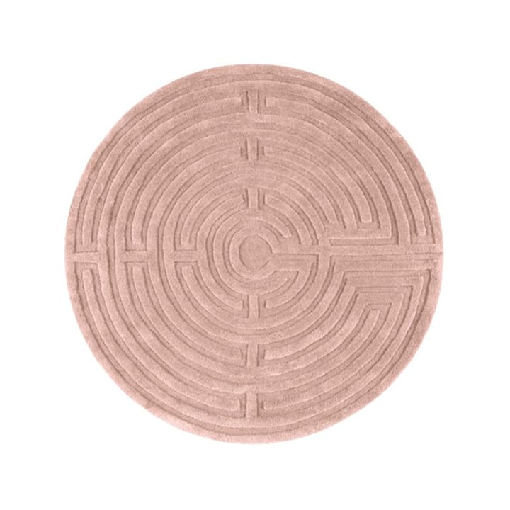 Alfombra redonda Minilabyrint - rose 40, 130 cm - Kateha