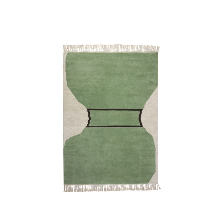Alfombra Silhouette flossa - Dusty green, 170x240 cm - Kateha