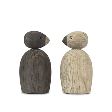 2 Gorriones de madera - roble - Kay Bojesen Denmark