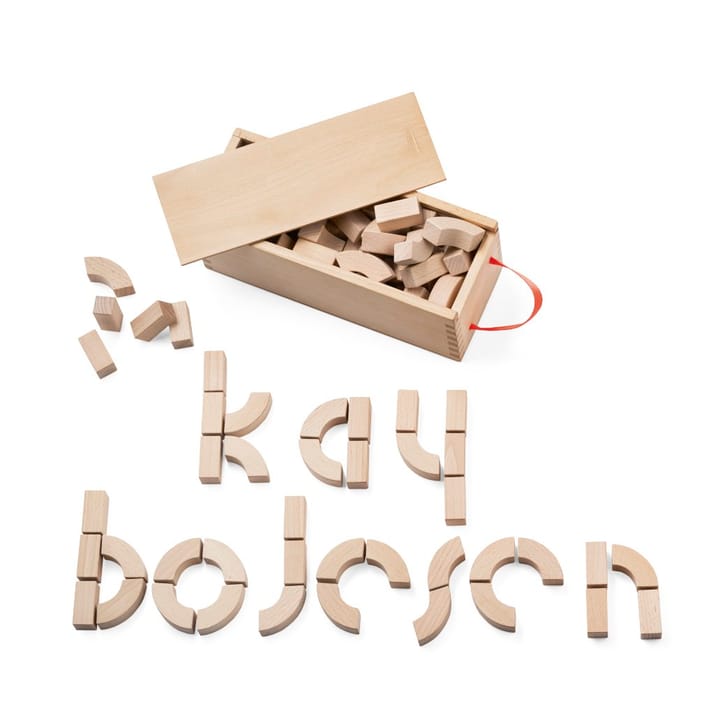Bloques Alfabeto de madera - haya - Kay Bojesen Denmark