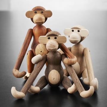 Mono de madera pequeño - roble sin tratar y arce - Kay Bojesen Denmark