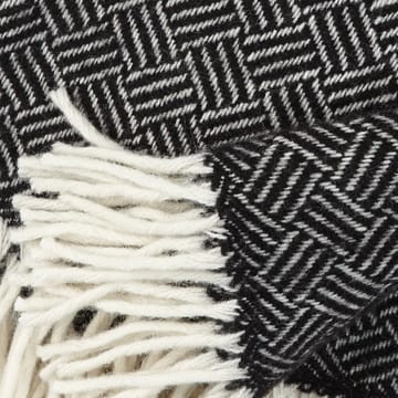 Manta de lana Samba - negro - Klippan Yllefabrik