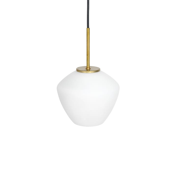 Lámpara colgante DK 1 luz - Latón crudo/blanco mate - Konsthantverk