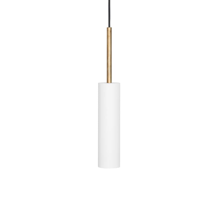 Lámpara colgante Stav XL - Blanco/latón crudo - Konsthantverk