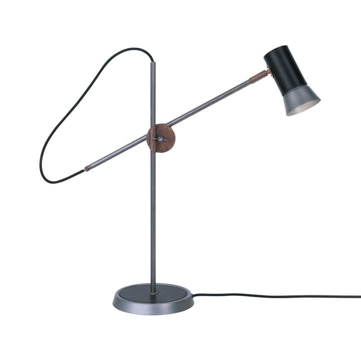 Lámpara de mesa Kusk - Hierro crudo/cuero negro - Konsthantverk