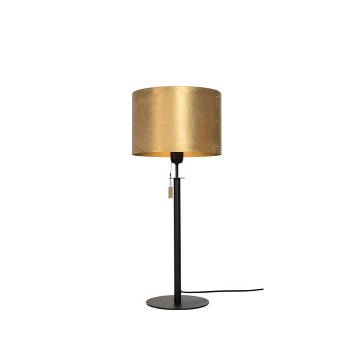 Lámpara de mesa Svep - Negro/latón crudo - Konsthantverk