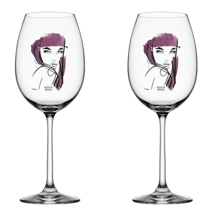 2 Copas de vino All About You 52 cl - púrpura - Kosta Boda