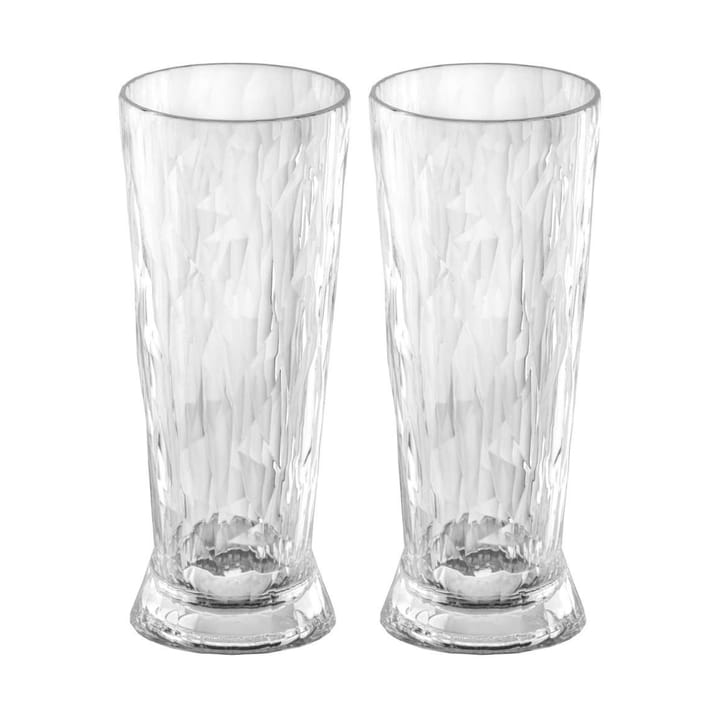 2 Copas de cerveza Club No. 10 plástico 30 cl - Cristal transparente - Koziol