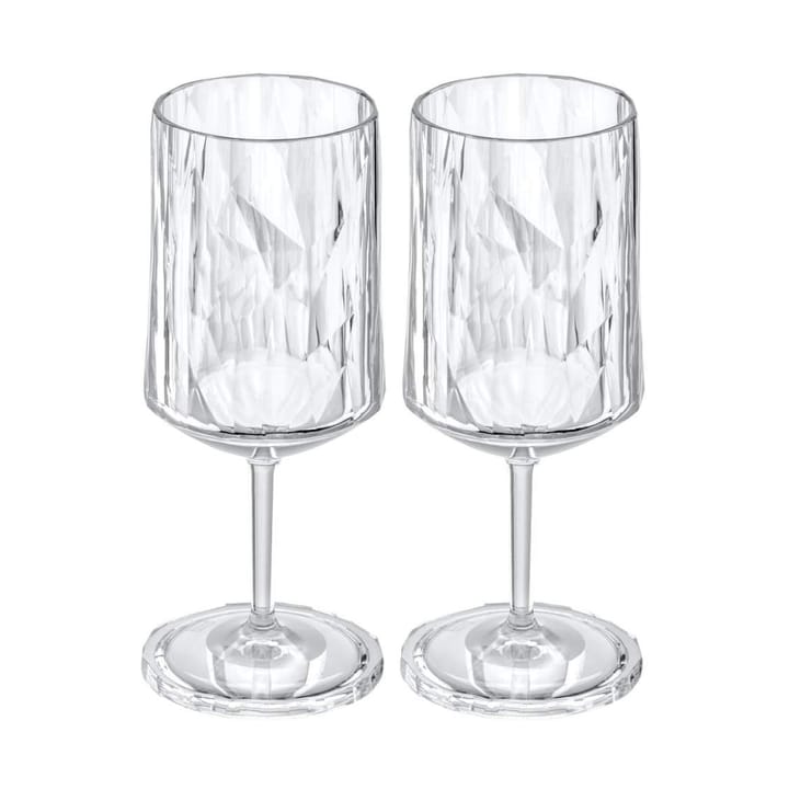 2 Copas de vino Club No. 4 plástico 30 cl - Cristal transparente - Koziol