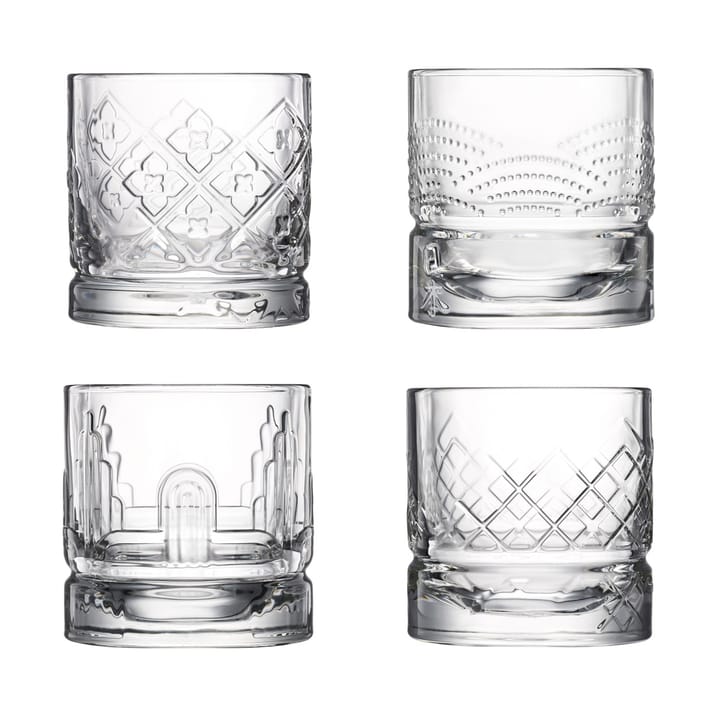 4 Vasos de whisky Dandy - Transparente - La Rochère