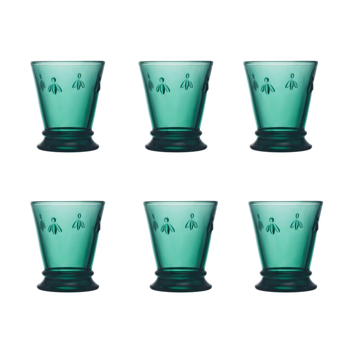 6 Vasos Abeille 26 cl - Verde esmeralda - La Rochère