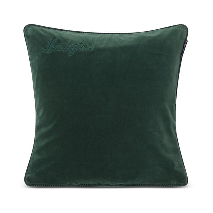Funda de cojín Organic Cotton Velvet 50x50 cm - Green - Lexington