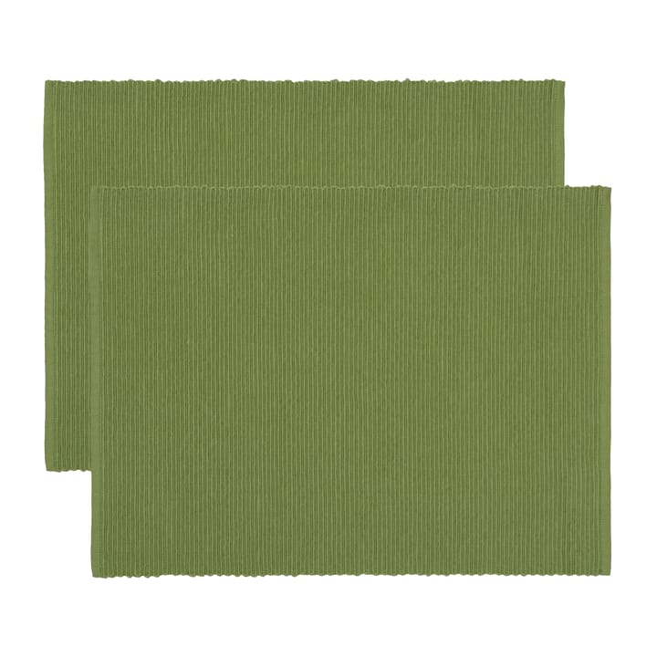 2 Manteles individuales Uni 35x46 cm - verde musgo - Linum