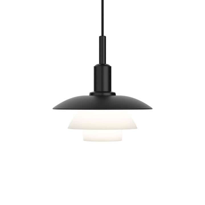 Lámpara colgante PH 3/3 - Negro-blanco, metal-vidrio - Louis Poulsen
