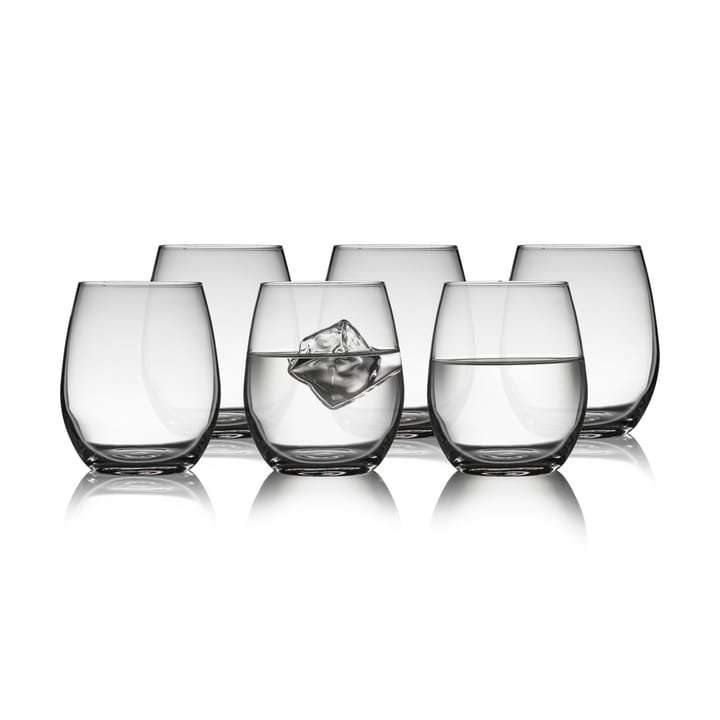 6 Vasos de agua Juvel 39 cl - Transparente - Lyngby Glas