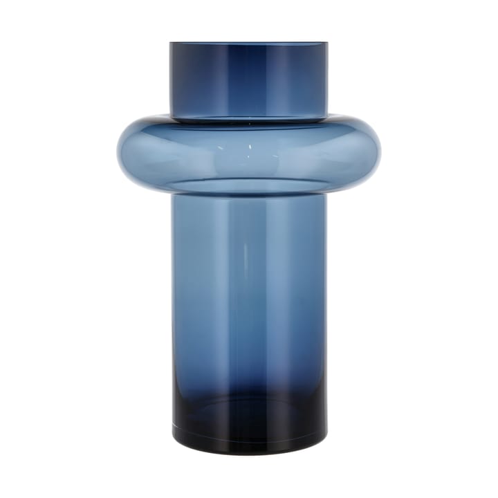 Jarrón Tube vidrio 40 cm - Azul - Lyngby Glas