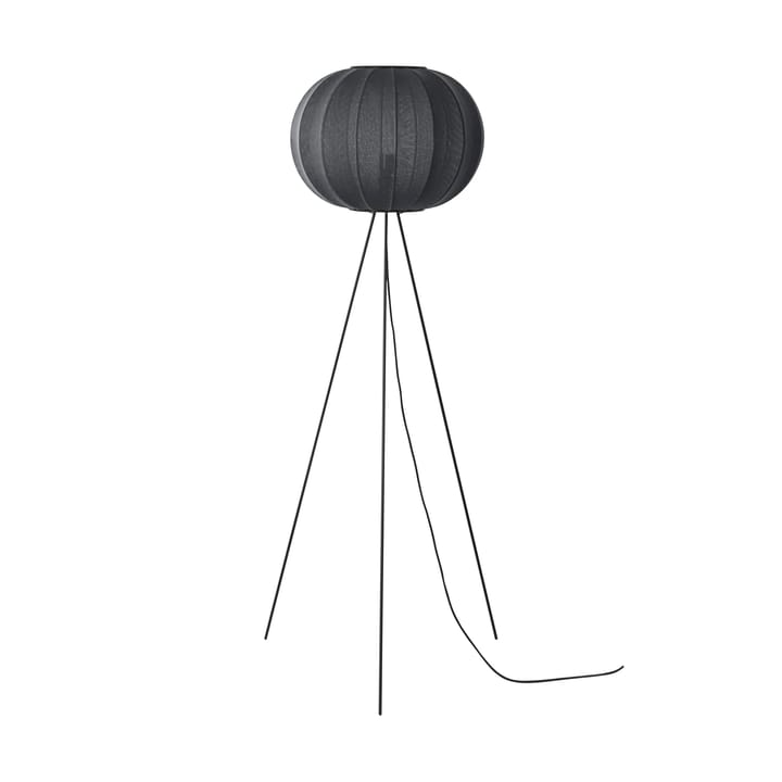 Lámpara de pie Knit-Wit 45 Round High - Black - Made By Hand
