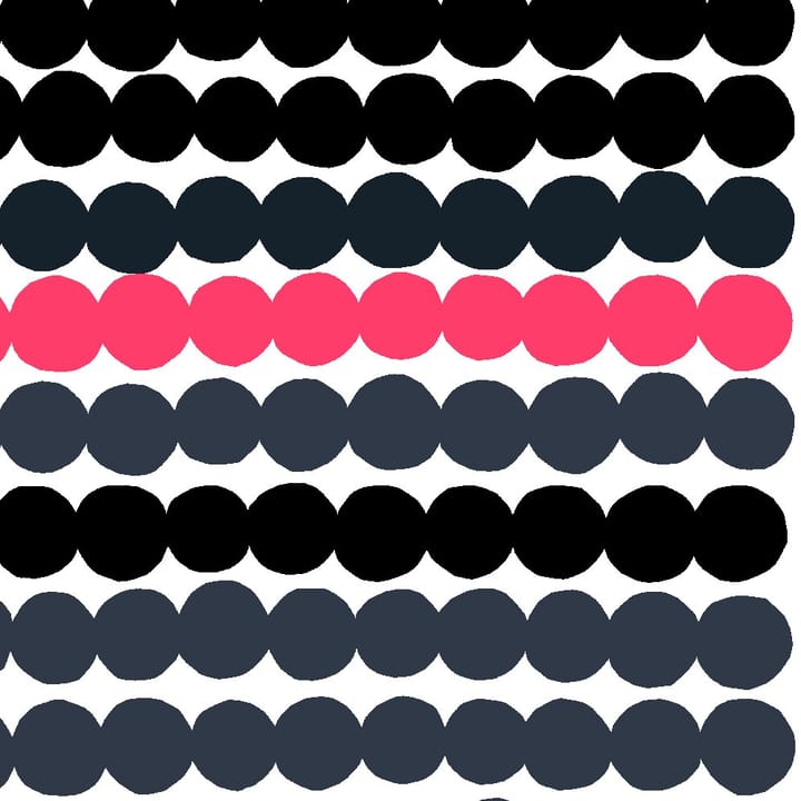 Tela Räsymatto - negro-gris-rosa - Marimekko