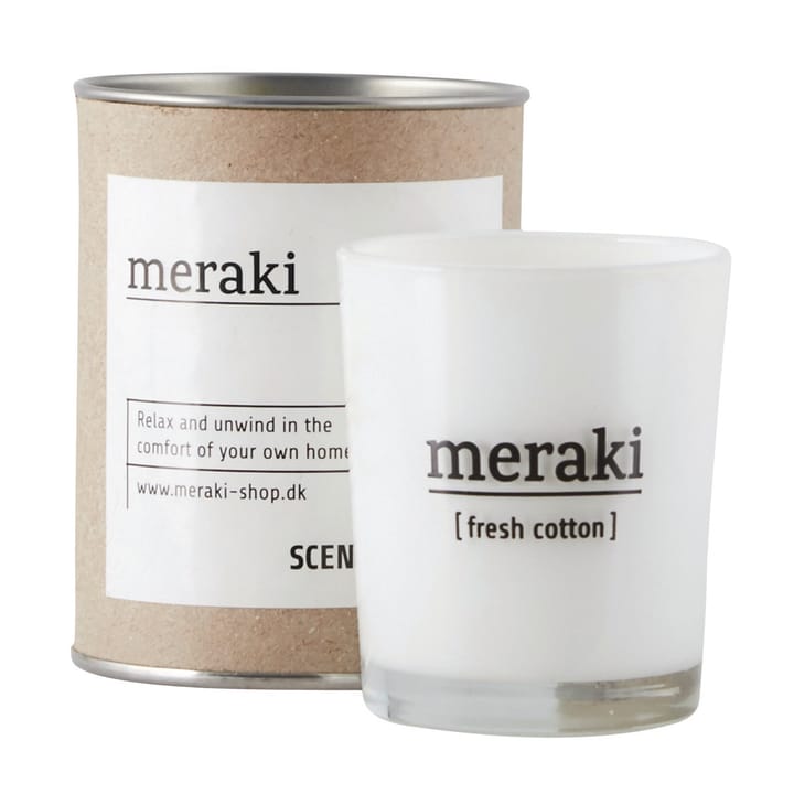 Vela perfumada Meraki, 35 horas - Fresh cotton - Meraki
