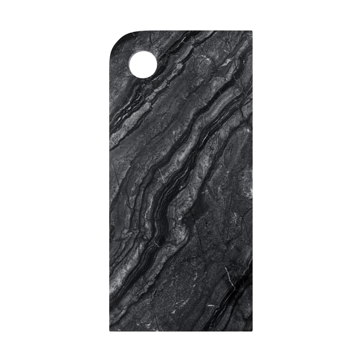 Bandeja Marble large 18x38 cm - Black-grey - Mette Ditmer