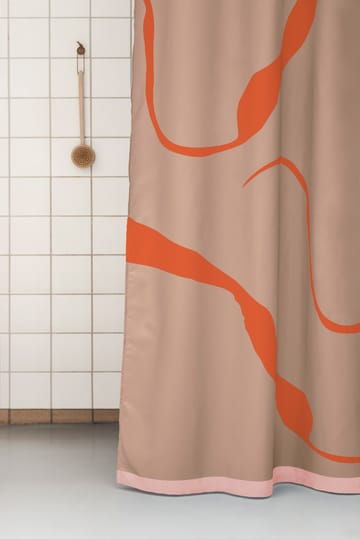 Cortina de ducha Nova Arte 150x200 cm - Latte-orange - Mette Ditmer