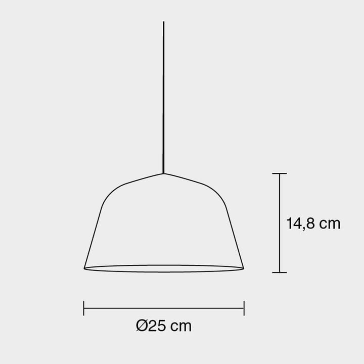 Lámpara de techo Ambit Ø25 cm - blanco - Muuto