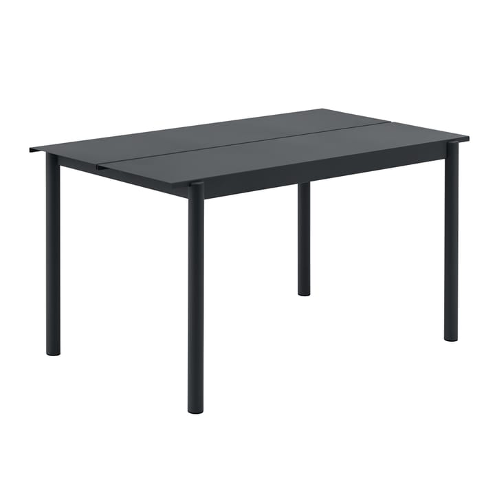 Mesa de acero Linear steel table 140 cm - negro - Muuto