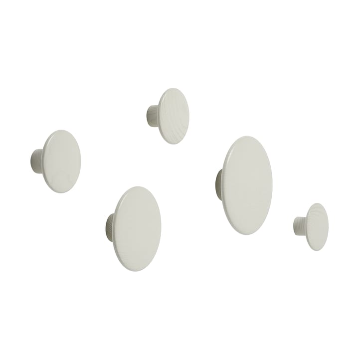 Set de 5 colgadores The dots - Off White - Muuto